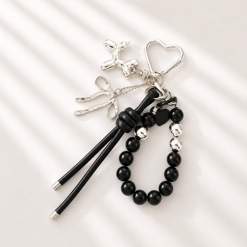 Aesthetic Bow Charm Keychain