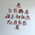 Bookish Girl Sticker Set – Pink (30 pcs)