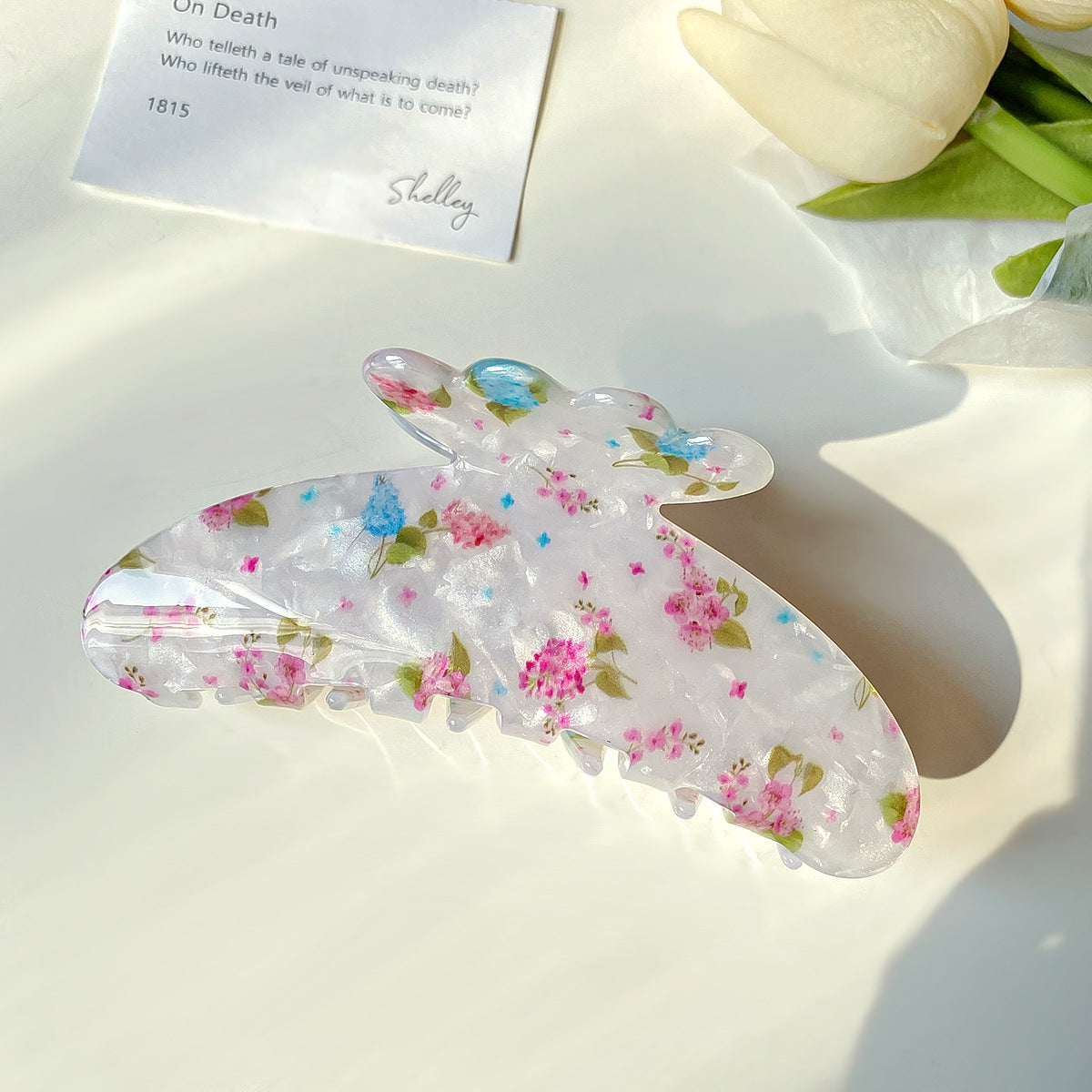 Floral Hair Claw Clips