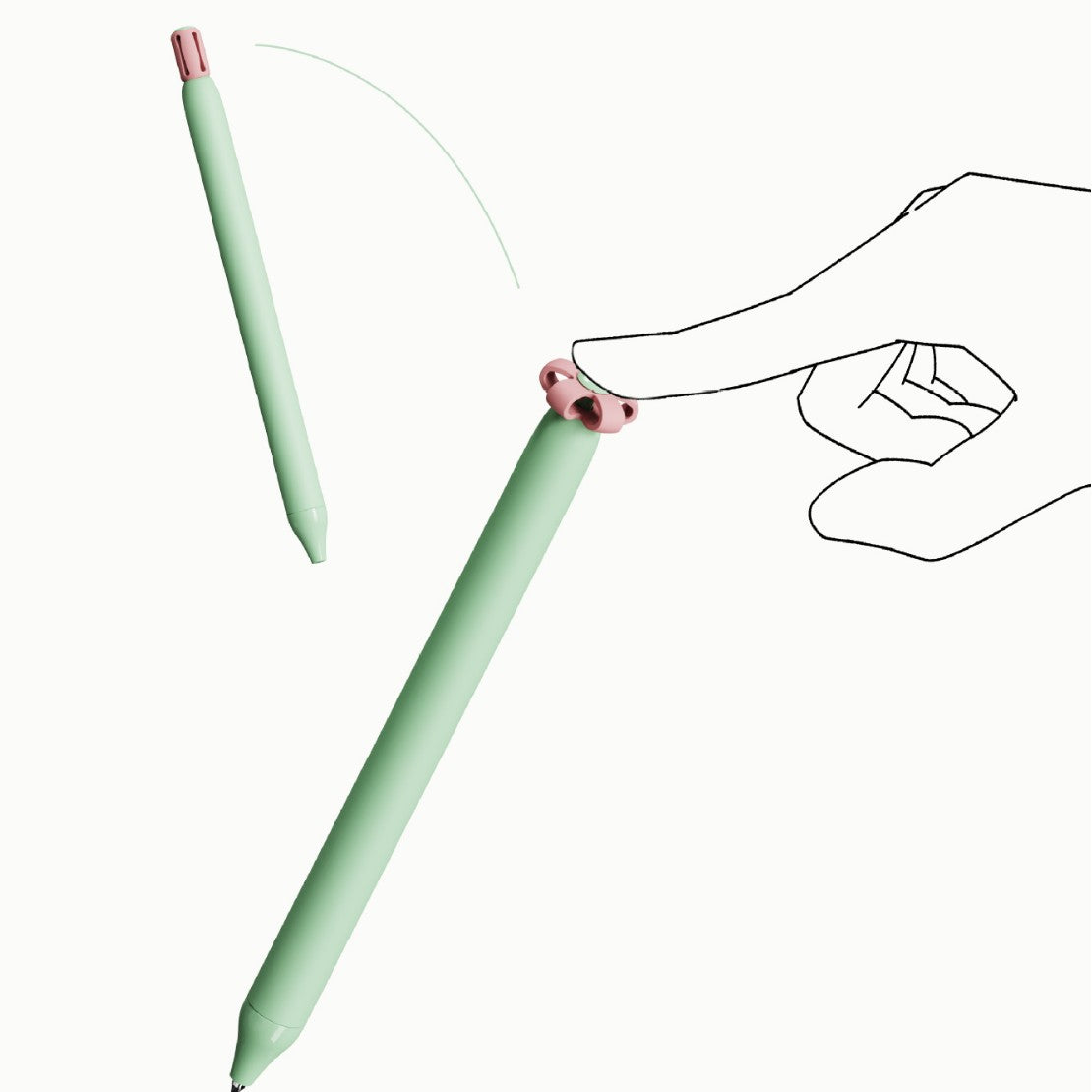 Gel Pen with Floral Click – Quick Dry Ink