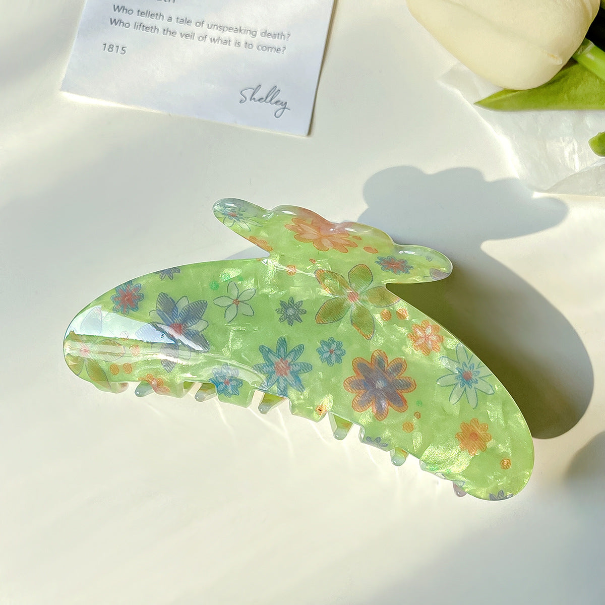 Floral Hair Claw Clips
